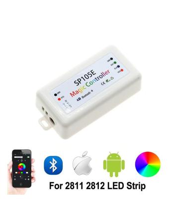 SP105E Bluetooth Magic LED Controller For Programmable Strip Lights