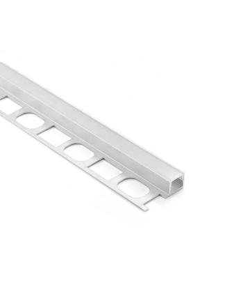 Recessed Tile Edge LED Profiles With Flange For 10MM Marble