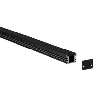 Low Profile Black Recessed Floor LED Channels