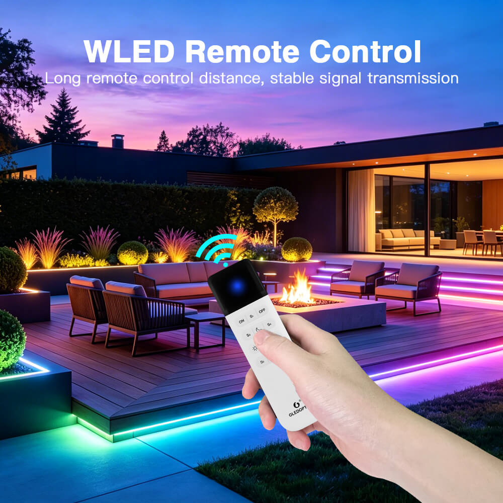 Can be controlled by WLED remote control