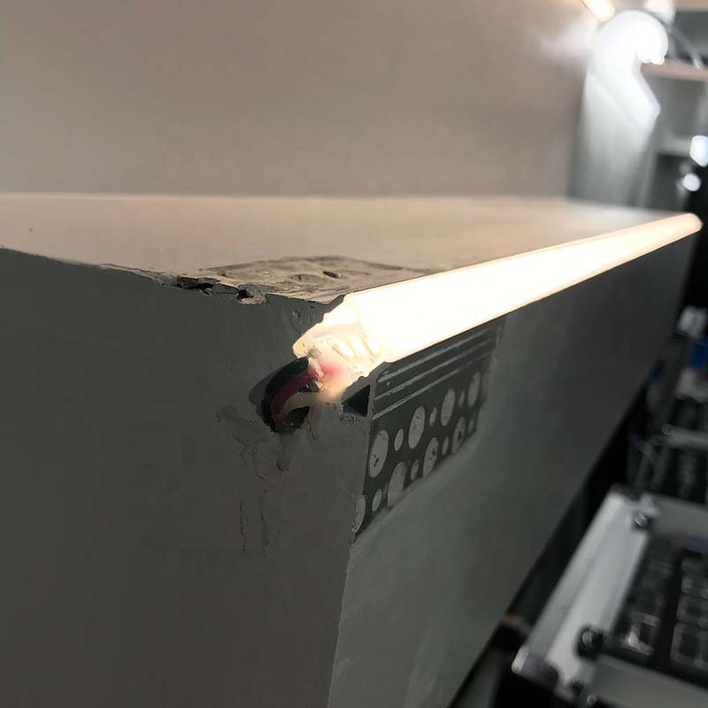 Trimless LED Drywall Profile Application