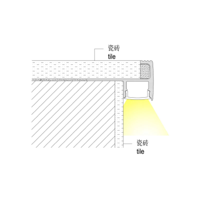 LED Light Channels For Tiles