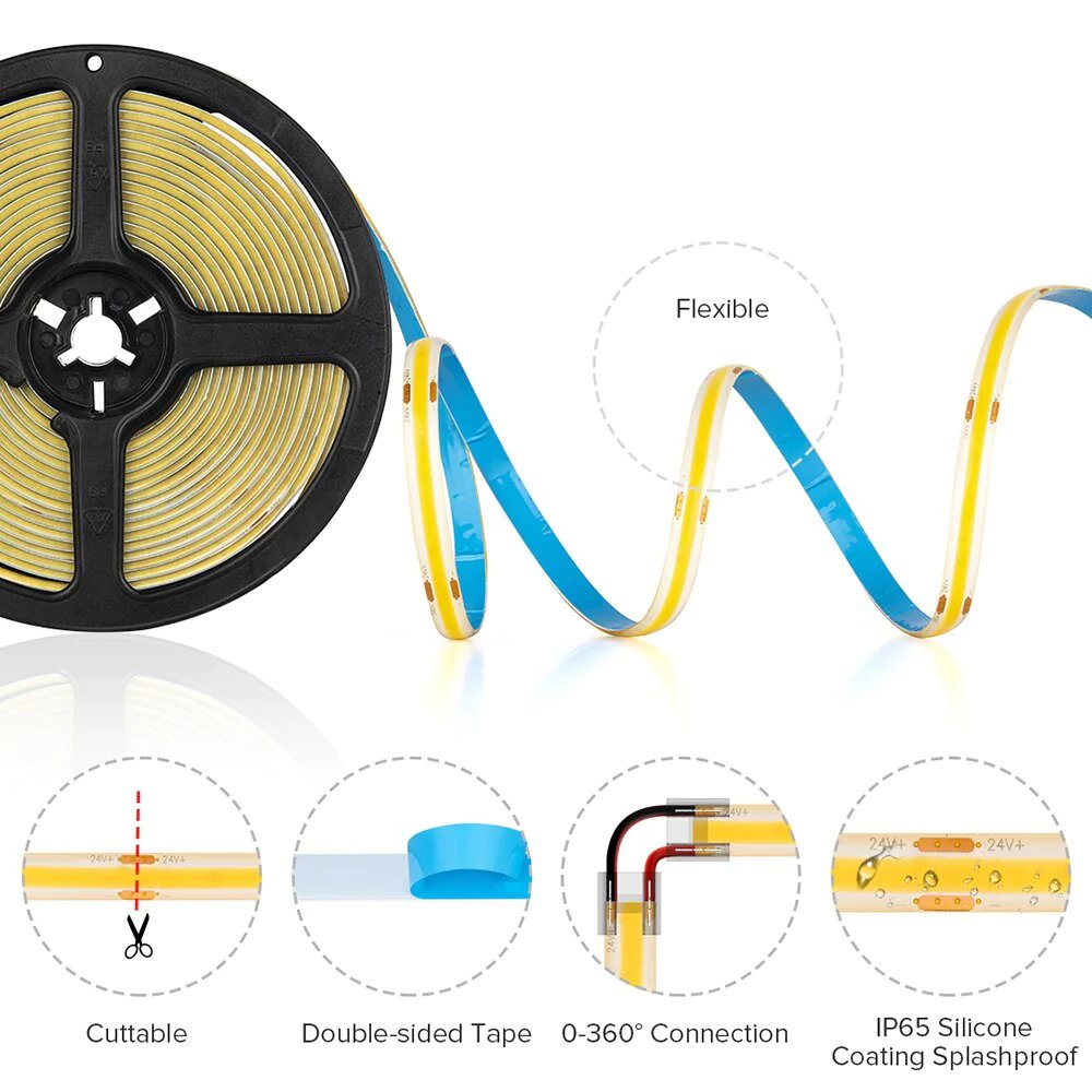 Cuttable FCOB LED Strips