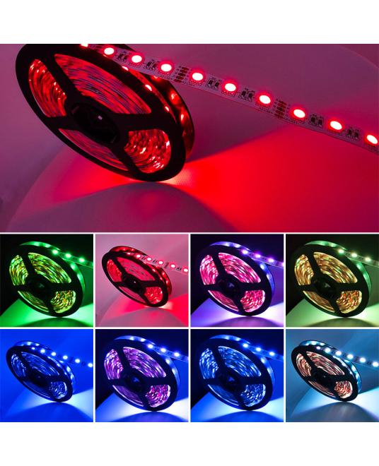 4-In-1 Chip Color-Changing 24V RGBW LED Strip Lights 5M/Roll