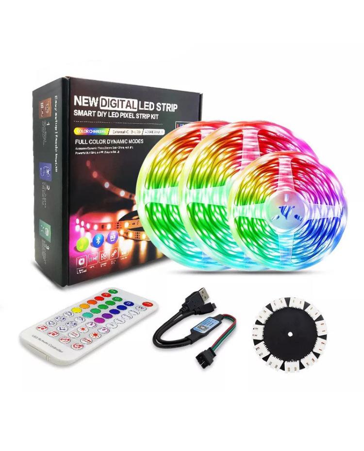 lette faktureres Narkoman Programmable LED Strip Light Kit Music Sync Firework Style