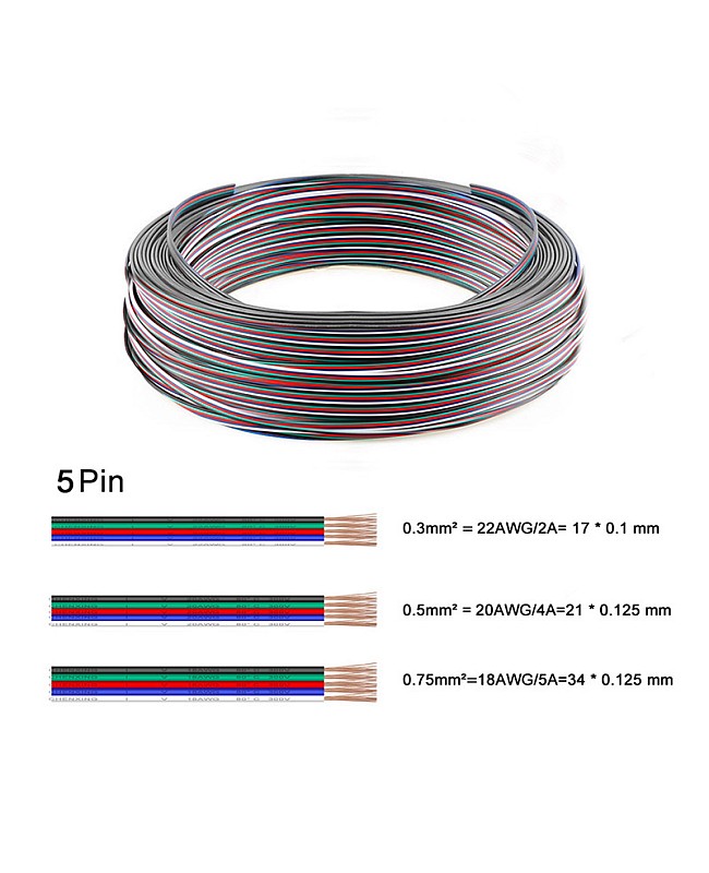 5PIN Extension LED Cable