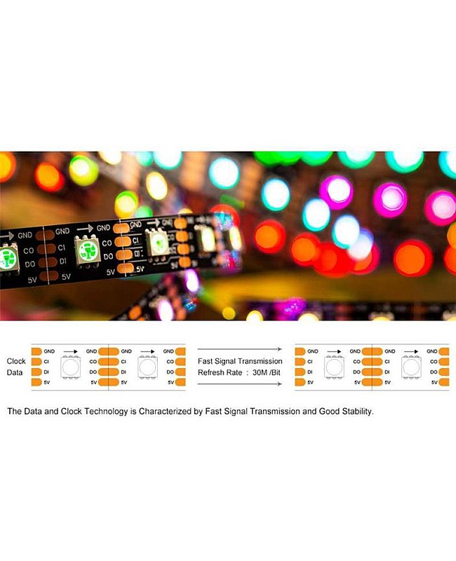 sk9822 led strip 30