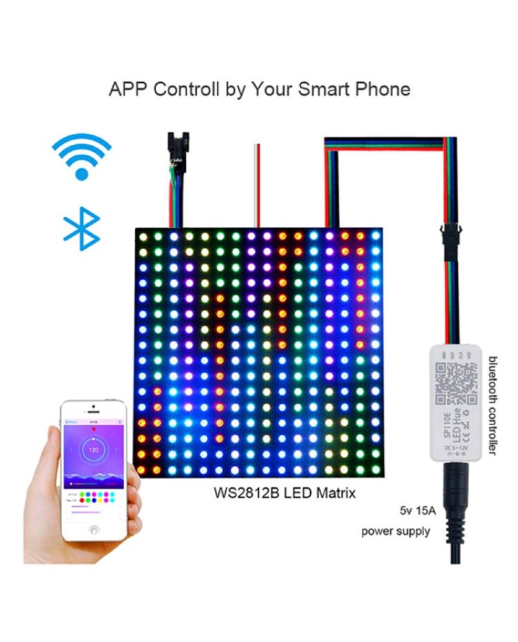 Bluetooth-Compatible Mini Pixel LED Light Controller