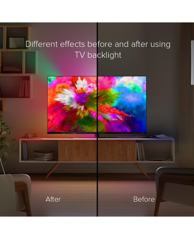 WiFi WS2812B TV Ambient Light Kit For HDMI Devices Supports Music & Voice