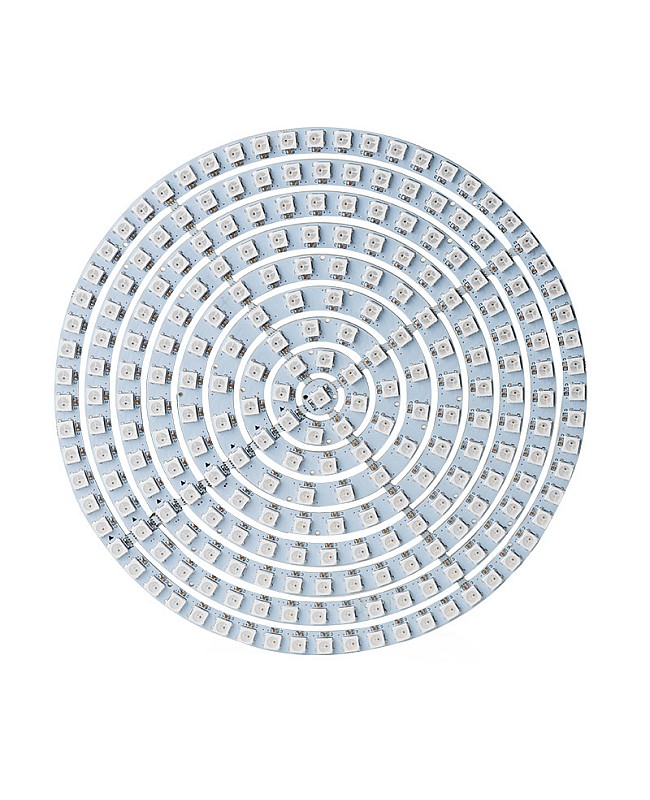 5V round programmable WS2812B RGB LED matrix panels