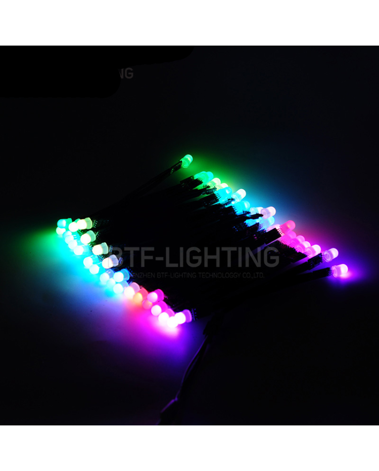 Ws2812b LED Light Strip Rgbic Addressable Christmas Lights