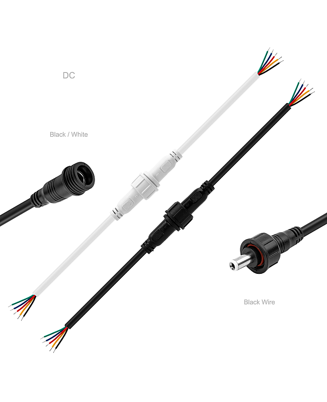 low voltage waterproof LED power connector for exterior lighting