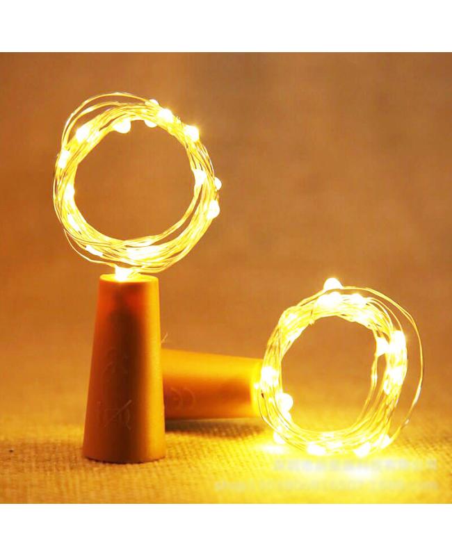 Cork Shaped LED Copper Wire String Light