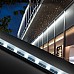 The waterproof low-voltage strip lights installed on the walls as wall washer lighting.