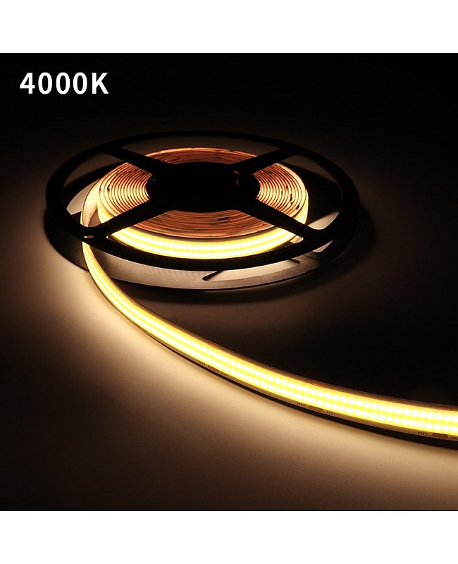 4000K Natural White High Power COB LED Strips