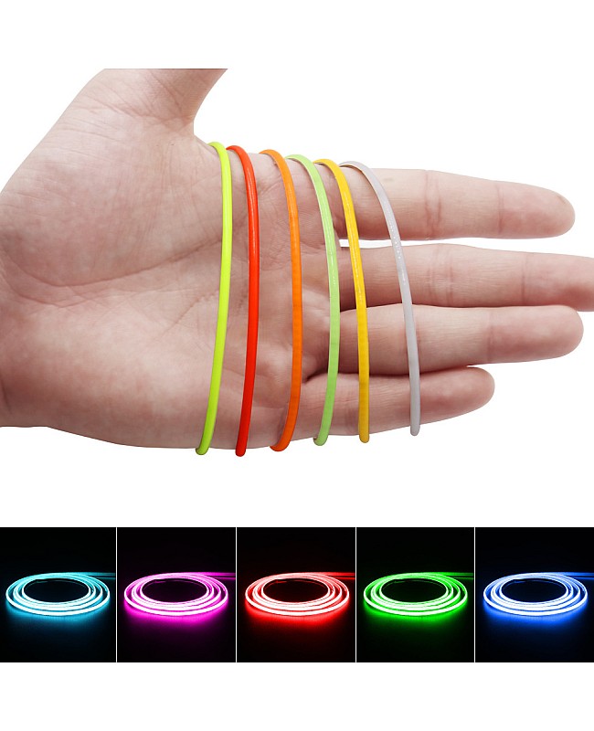 The 2.7mm thin LED light strips can be used for automotive interior accents