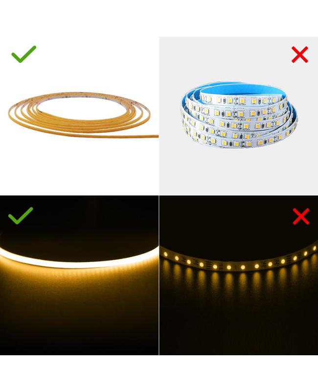 Super Narrow 2.7mm DC12V Flexible COB LED Stripe