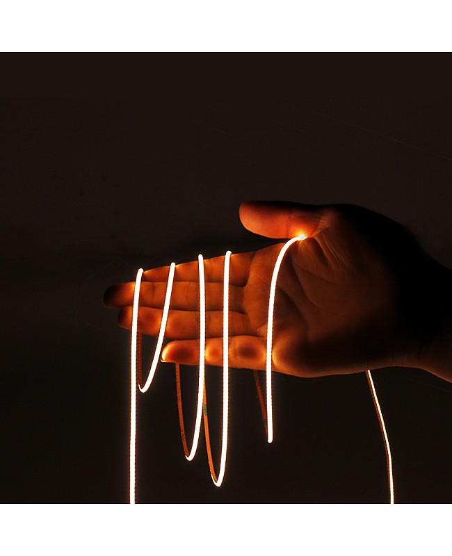Chip-on-board 2mm LED strips are bendable