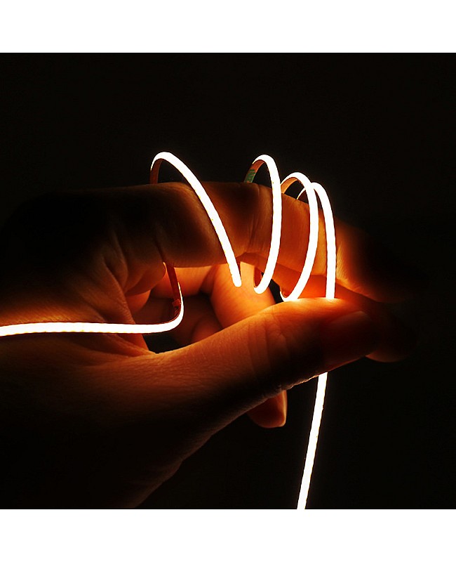 High-density COB LED strips are bendable