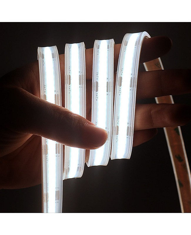 dual white can led strip lights be used outside