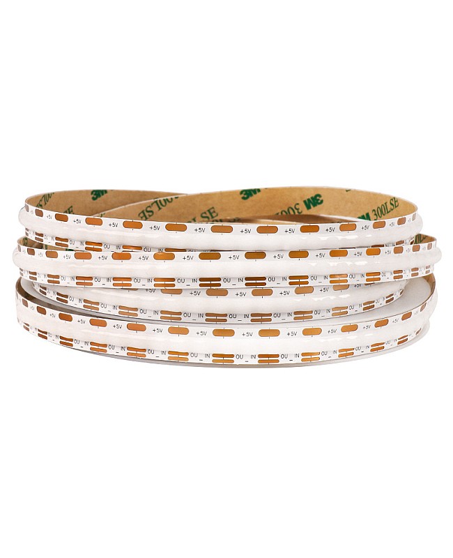 Battery operated dotless programmable RGB strip lights for events