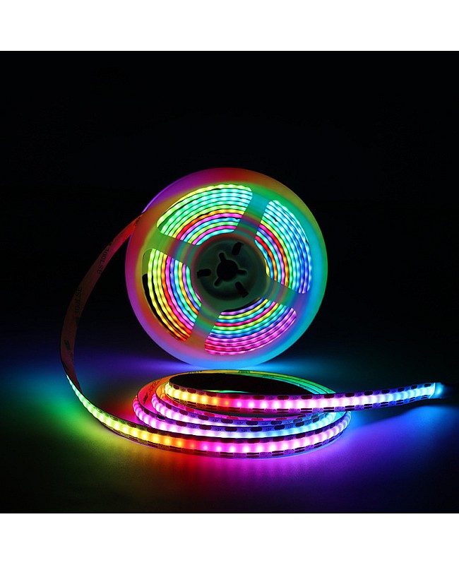 battery powered RGBIC seamless LED tape lights