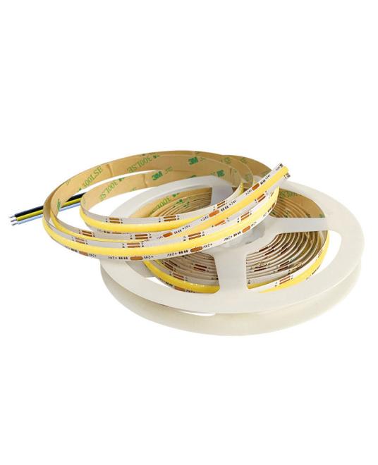 24v Tunable White Cob Led Strips 2700k 6500k Adjustable 5m