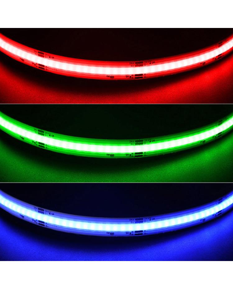 Seamless RGB COB LED Tape High CRI DC12V/24V