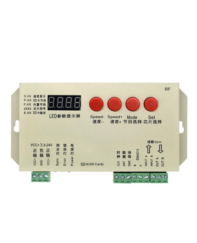 T1000S Pixel Addressable LED Controller Support SD Card