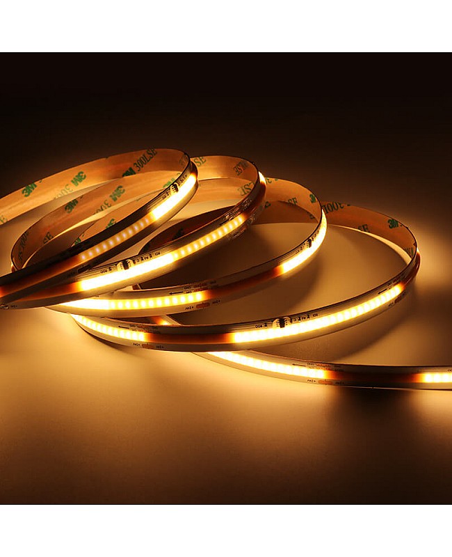 The chasing lighting effects of single color addressable COB LED tapes.