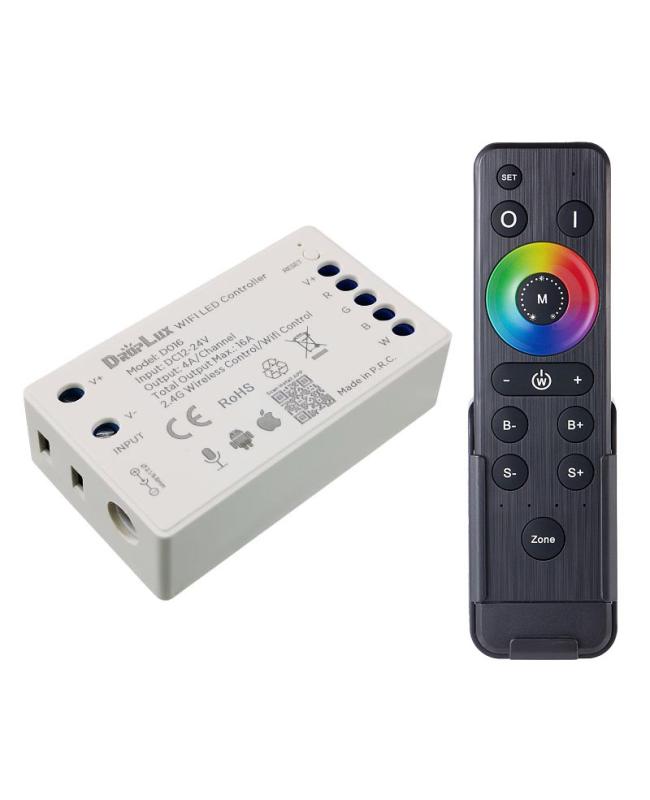 384W RGBW LED Strip WIFI Controller With 2.4G Remote Control