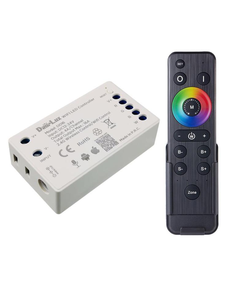 stamp cascade Unlike 384W RGBW LED Strip WIFI Controller With 2.4G Remote Control