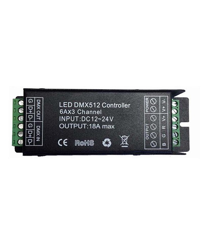 432W 3CHs RGB DMX Decoder