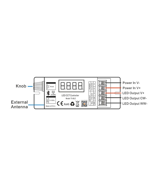 Hoion T5-BLE CCT PWM light dimmers