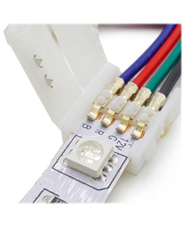 Single Side 4 PIN RGB LED Strip Connector