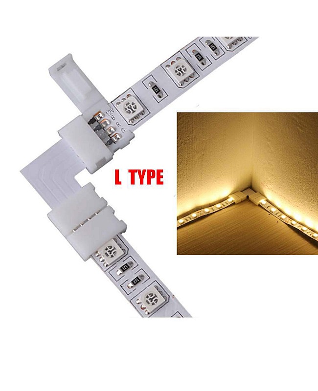 L Shape Solderless LED Strip Connectors