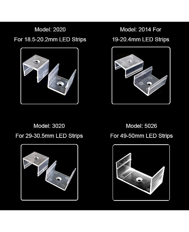 led strip mounting clips