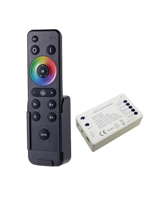 384W 4CHs Wireless Sync LED Controller For DIM/CCT/RGB/RGBW