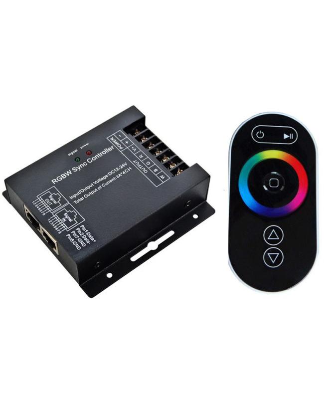 768W 4CHs RGBW LED Controller With RF Touch Remote Control
