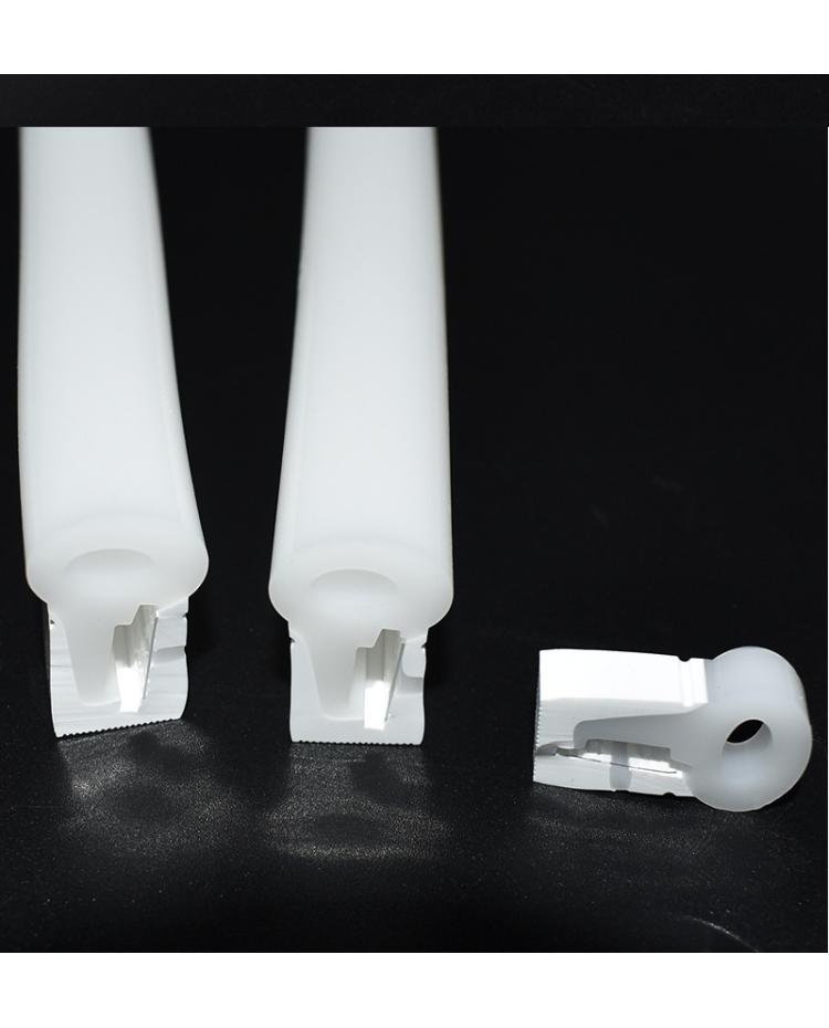 Side View Flexible Silicone White LED Profile 16.4FT/Reel