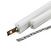 Dotless side glow LED silicone profile for display lighting