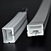 Bendable LED strip housings for signage and decorative lighting