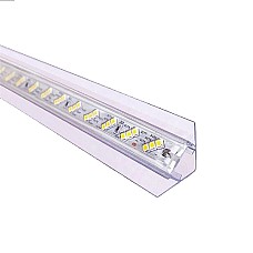 The plastic LED strip light channels  feature a 45-degree V-shaped design that perfectly fits corners, edges, and angled surfaces
