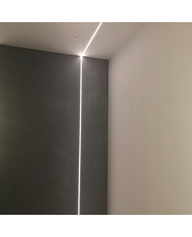 T shape recessed aluminum LED channels for wall lighting