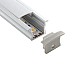 Flush mount LED strip profiles