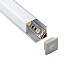 Install the corner LED profiles under cabinets for task lighting in kitchen