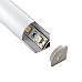 The corner LED profiles for task lighting on the book table
