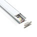 Flat LED channel for indoor floor lighting