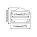 The dimension of U shape LED profiles