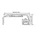 The dimension of step LED strip light housing